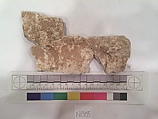 Stucco Fragment, Stucco (mortar); carved, painted