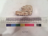 Stucco Fragment, Stucco (mortar); carved, painted