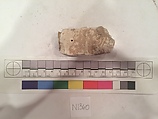 Stucco Fragment, Stucco (mortar); carved, painted