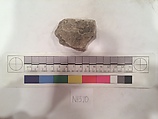 Stucco Fragment, Stucco (mortar); carved, painted