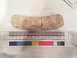 Stucco Fragment, Stucco (mortar); carved, painted