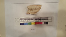 Stucco Fragment, Stucco (mortar); carved, painted