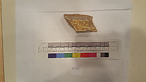 Stucco Fragment, Stucco (mortar); carved, painted