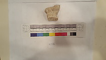 Stucco Fragment, Stucco (mortar); carved, painted