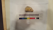 Stucco Fragment, Stucco (mortar); carved, painted