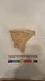 Stucco Fragment, Stucco (mortar); carved, painted