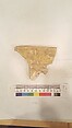 Stucco Fragment, Stucco (mortar); carved, painted