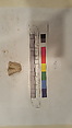 Stucco Fragment, Stucco (mortar); carved, painted