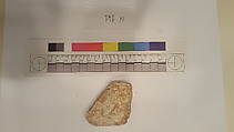 Stucco Fragment, Stucco; carved, painted
