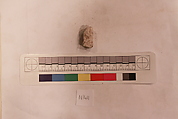 Stucco Fragment, Stucco (mortar); carved, painted
