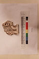 Stucco Fragment, Stucco (mortar); carved, painted