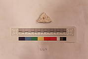 Stucco Fragment, Stucco (mortar); carved, painted