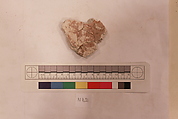 Stucco Fragment, Stucco (mortar); carved, painted