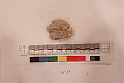 Stucco Fragment, Stucco; carved, painted