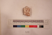 Stucco Fragment, Stucco; carved, painted