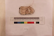 Stucco Fragment, Stucco; carved, painted