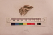 Stucco Fragment, Stucco; carved, painted