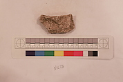 Stucco Fragment, Stucco; carved, painted