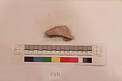 Stucco Fragment, Stucco; carved, painted