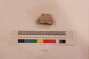 Stucco Fragment, Stucco; carved, painted