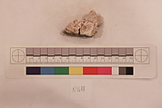 Stucco Fragment, Stucco; carved, painted
