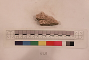 Stucco Fragment, Stucco; carved, painted