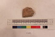 Stucco Fragment, Stucco; carved, painted