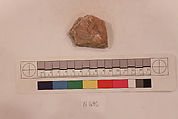 Stucco Fragment, Stucco; carved, painted