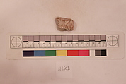 Stucco Fragment, Stucco; carved, painted