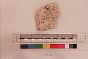 Stucco Fragment, Stucco (mortar); carved, painted