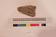 Stucco Fragment, Stucco; carved, painted