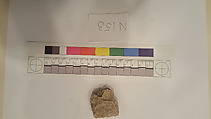Stucco Fragment, Stucco; carved, painted
