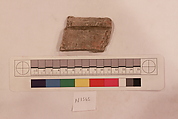 Stucco Fragment, Stucco; carved, painted