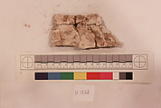 Stucco Fragment, Stucco (mortar); carved, painted