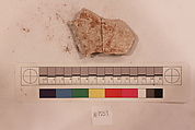 Stucco Fragment, Stucco; carved, painted