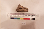 Stucco Fragment, Stucco; carved, painted