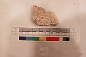 Stucco Fragment, Stucco (mortar); carved, painted