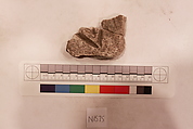 Stucco Fragment, Stucco (mortar); carved, painted