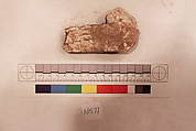 Stucco Fragment, Stucco; carved, painted