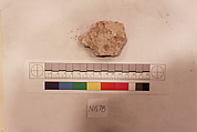 Stucco Fragment, Stucco; carved, painted