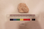 Stucco Fragment, Stucco; carved, painted