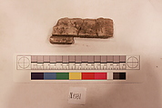 Stucco Fragment, Stucco; carved, painted