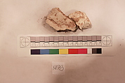 Stucco Fragment, Stucco (mortar); carved, painted
