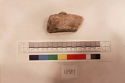 Stucco Fragment, Stucco (mortar); carved, painted