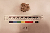 Stucco Fragment, Stucco (mortar); carved, painted