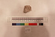 Stucco Fragment, Stucco (mortar); carved, painted