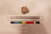 Stucco Fragment, Stucco (mortar); carved, painted