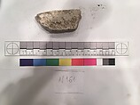 Stucco Fragment, Stucco; carved, painted