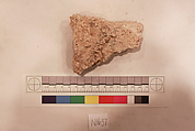 Stucco Fragment, Stucco; carved, painted
