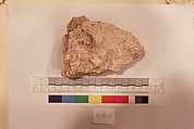 Stucco Fragment, Stucco; carved, painted
